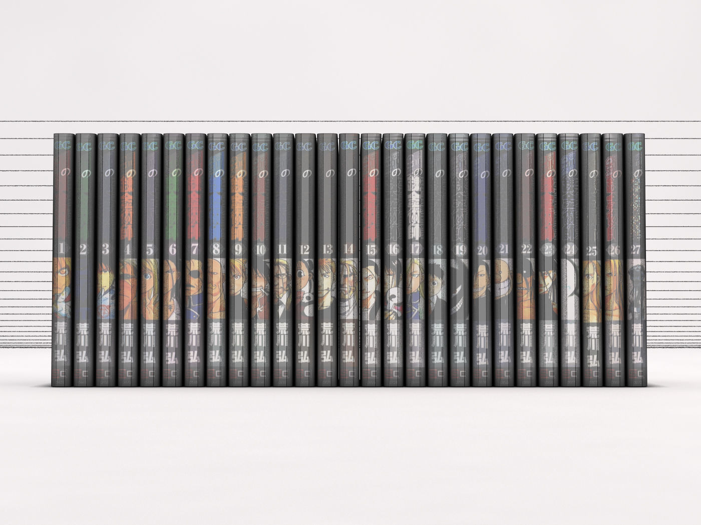 BOOK---Manga Fullmetal Alchemist Low-poly 3D model_17