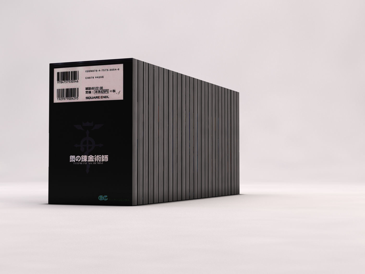 BOOK---Manga Fullmetal Alchemist Low-poly 3D model_12