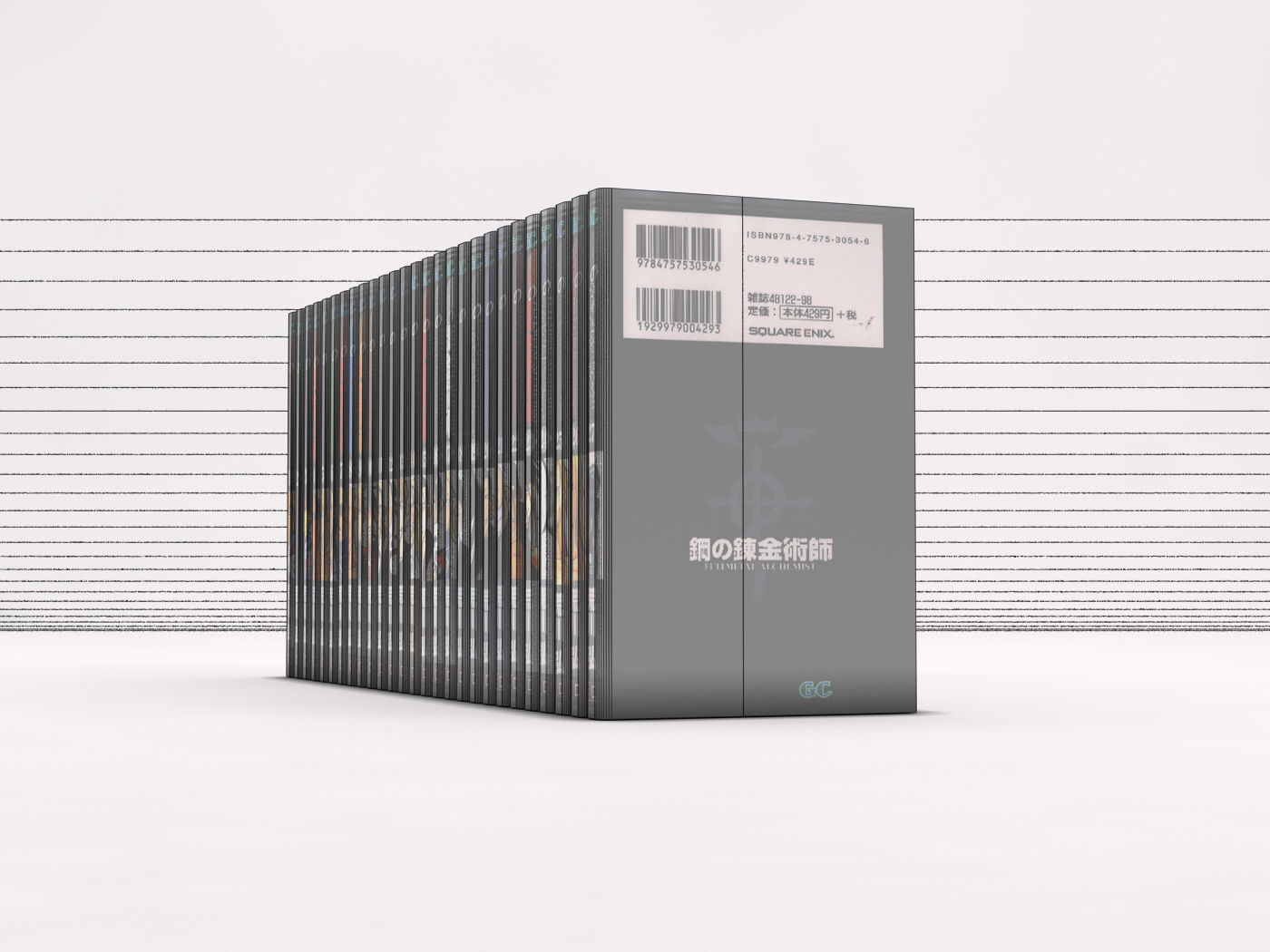 BOOK---Manga Fullmetal Alchemist Low-poly 3D model_30