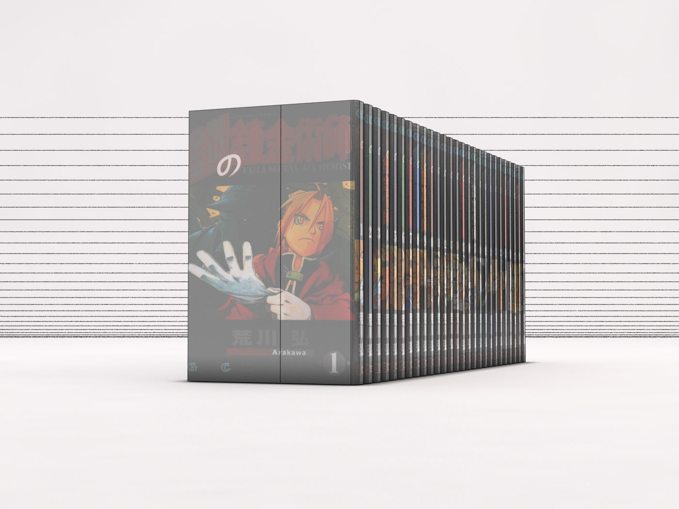 BOOK---Manga Fullmetal Alchemist Low-poly 3D model_20