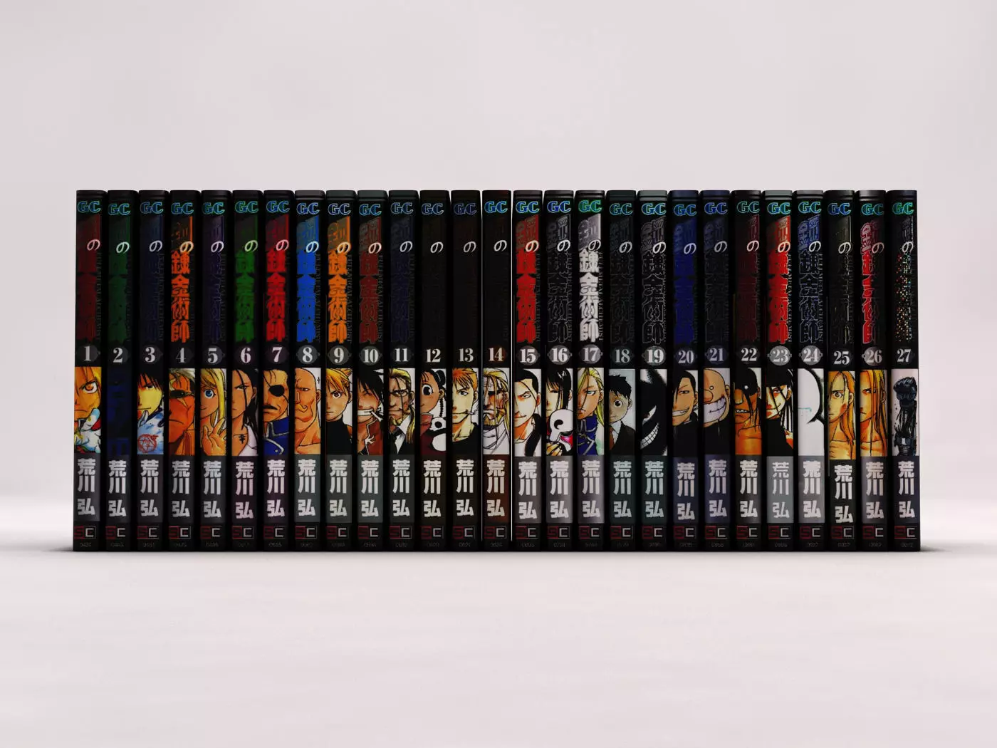 BOOK---Manga Fullmetal Alchemist Low-poly 3D model_0