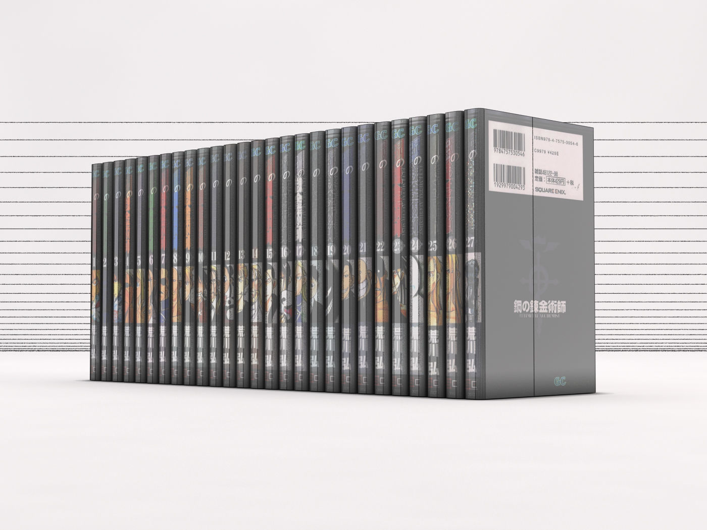 BOOK---Manga Fullmetal Alchemist Low-poly 3D model_31