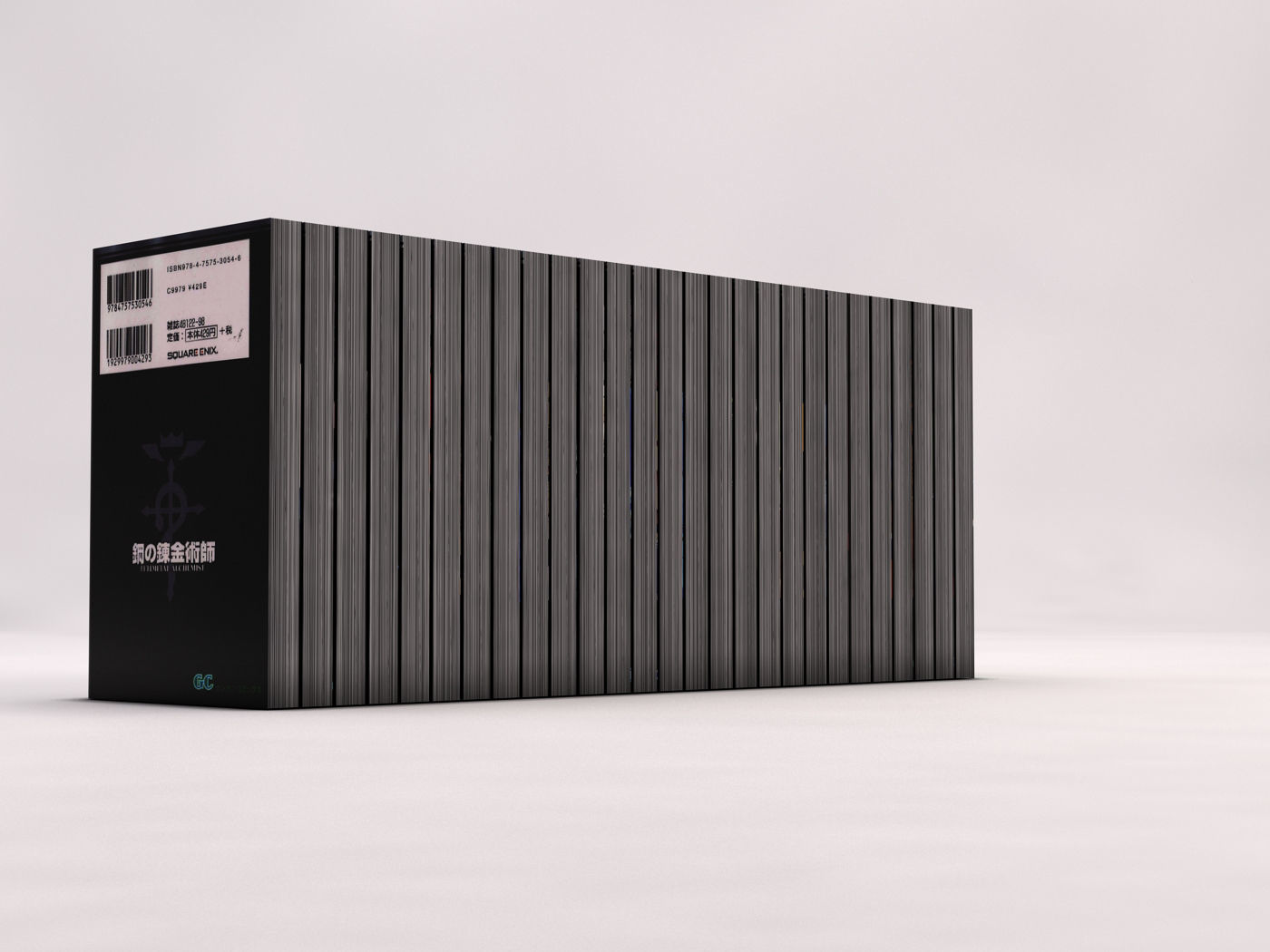 BOOK---Manga Fullmetal Alchemist Low-poly 3D model_11