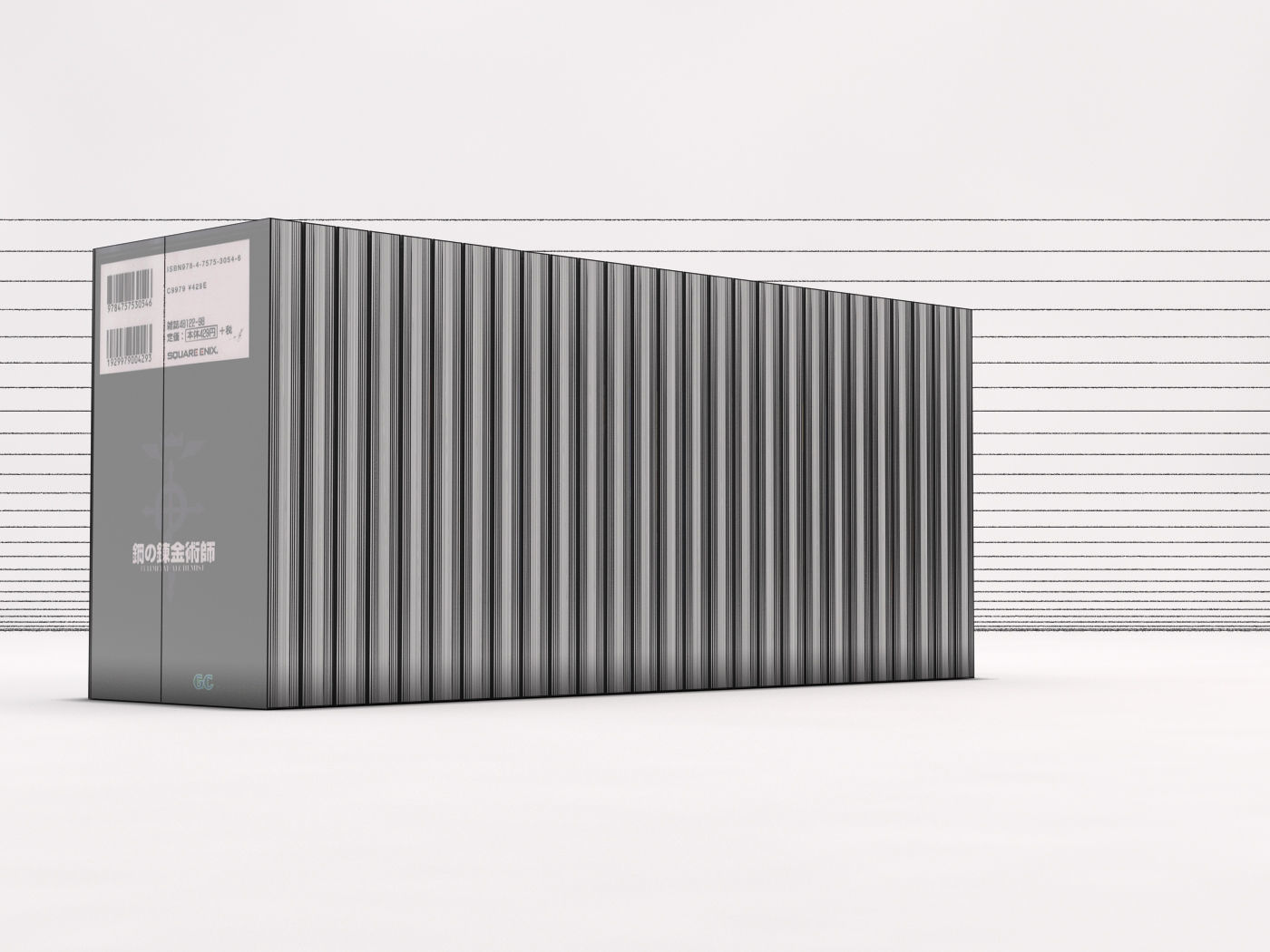 BOOK---Manga Fullmetal Alchemist Low-poly 3D model_27