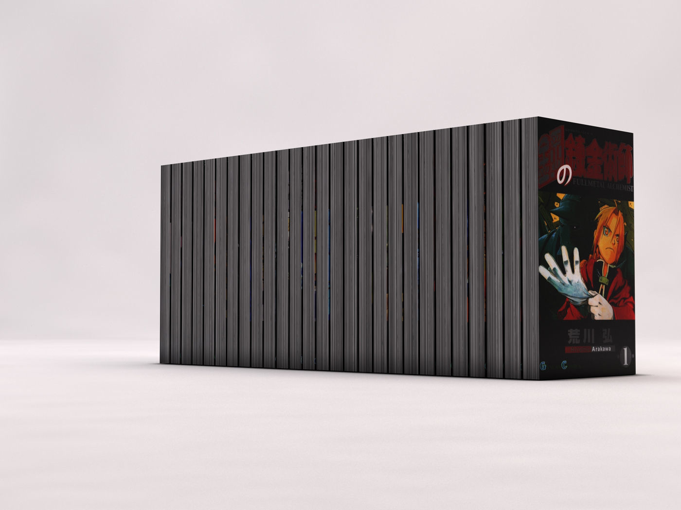 BOOK---Manga Fullmetal Alchemist Low-poly 3D model_7