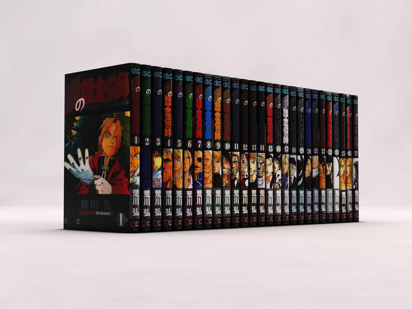 BOOK---Manga Fullmetal Alchemist Low-poly 3D model_3