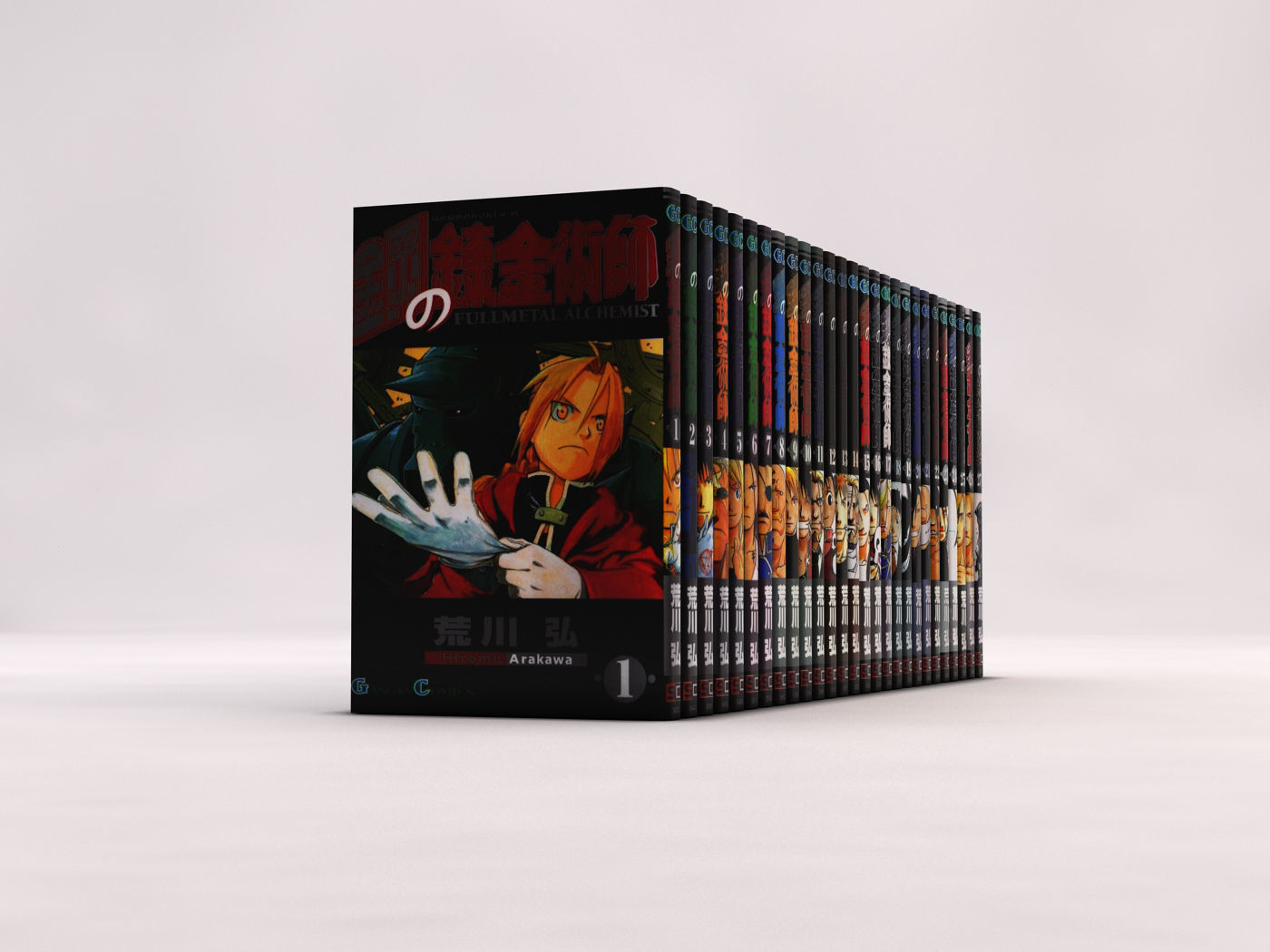 BOOK---Manga Fullmetal Alchemist Low-poly 3D model_4
