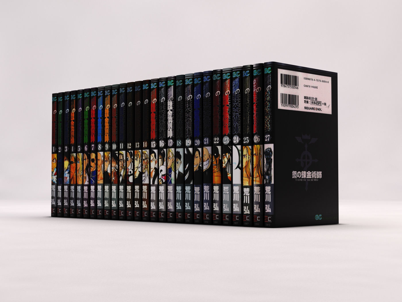 BOOK---Manga Fullmetal Alchemist Low-poly 3D model_15