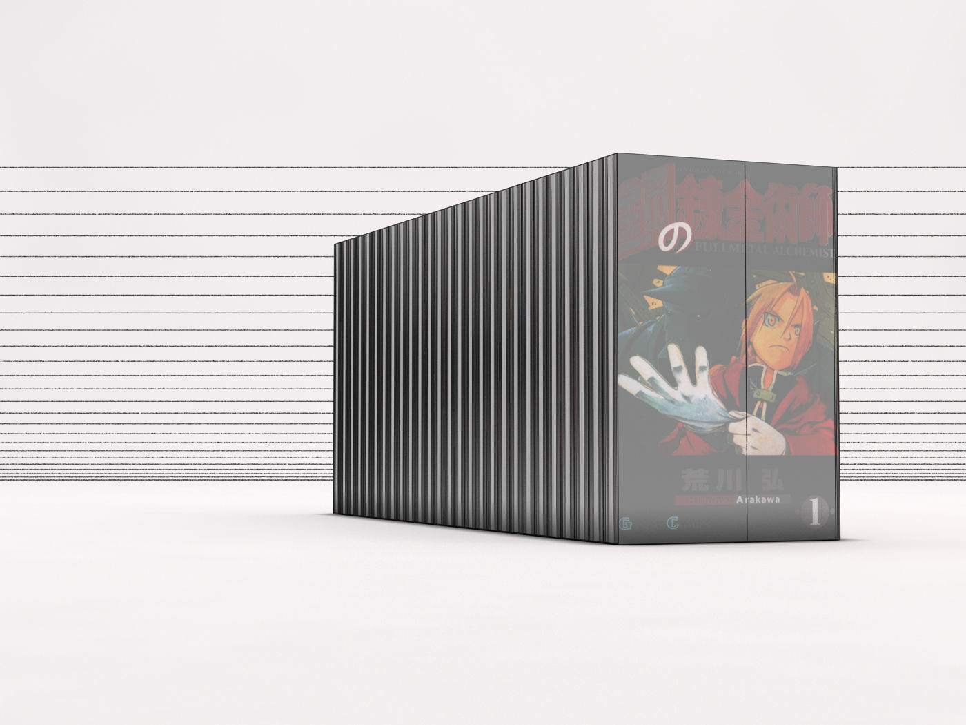 BOOK---Manga Fullmetal Alchemist Low-poly 3D model_22