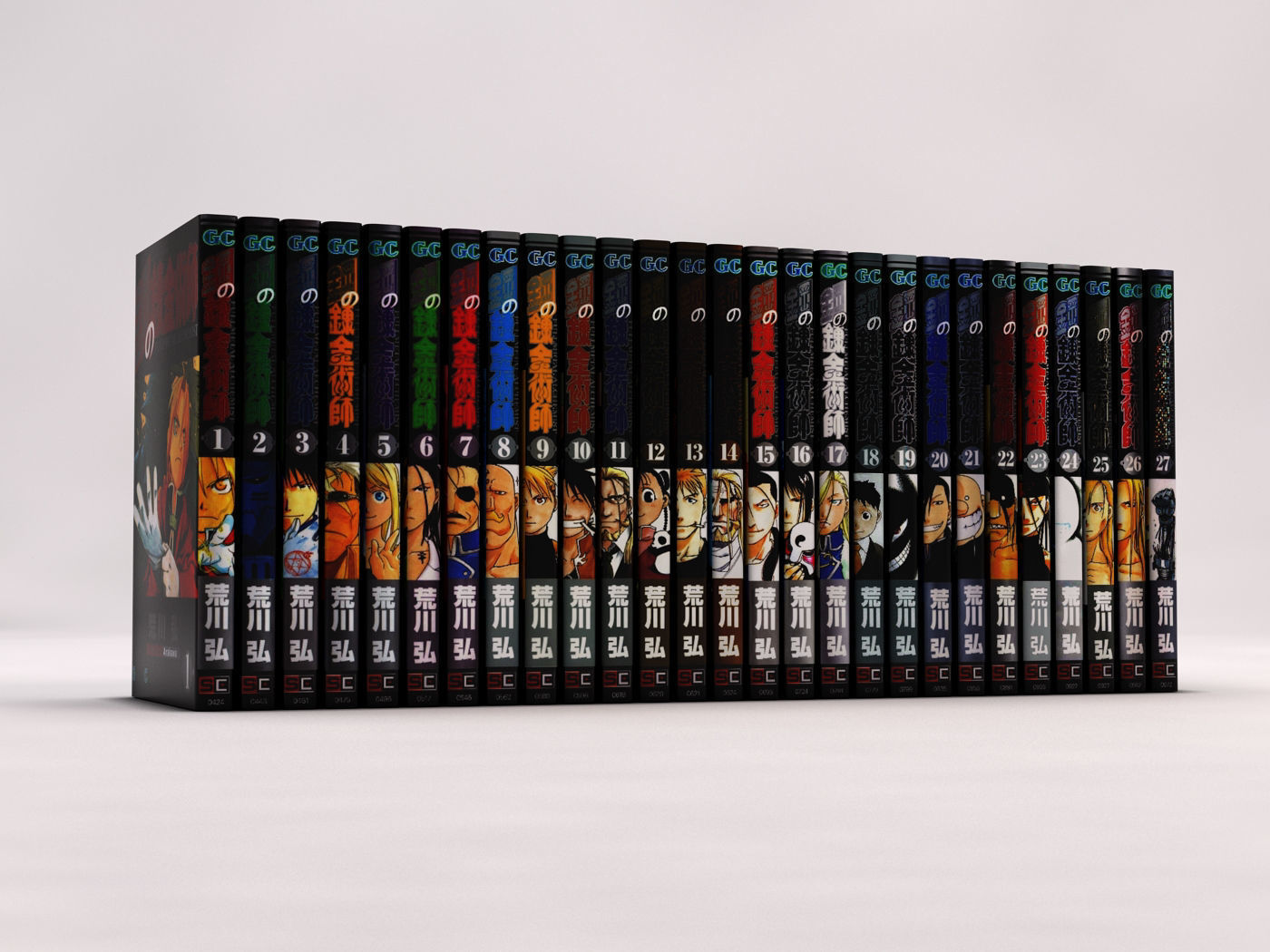 BOOK---Manga Fullmetal Alchemist Low-poly 3D model_2