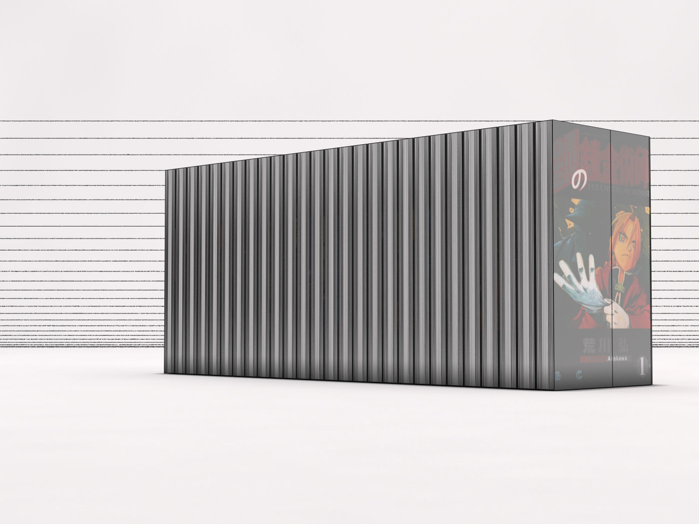 BOOK---Manga Fullmetal Alchemist Low-poly 3D model_23