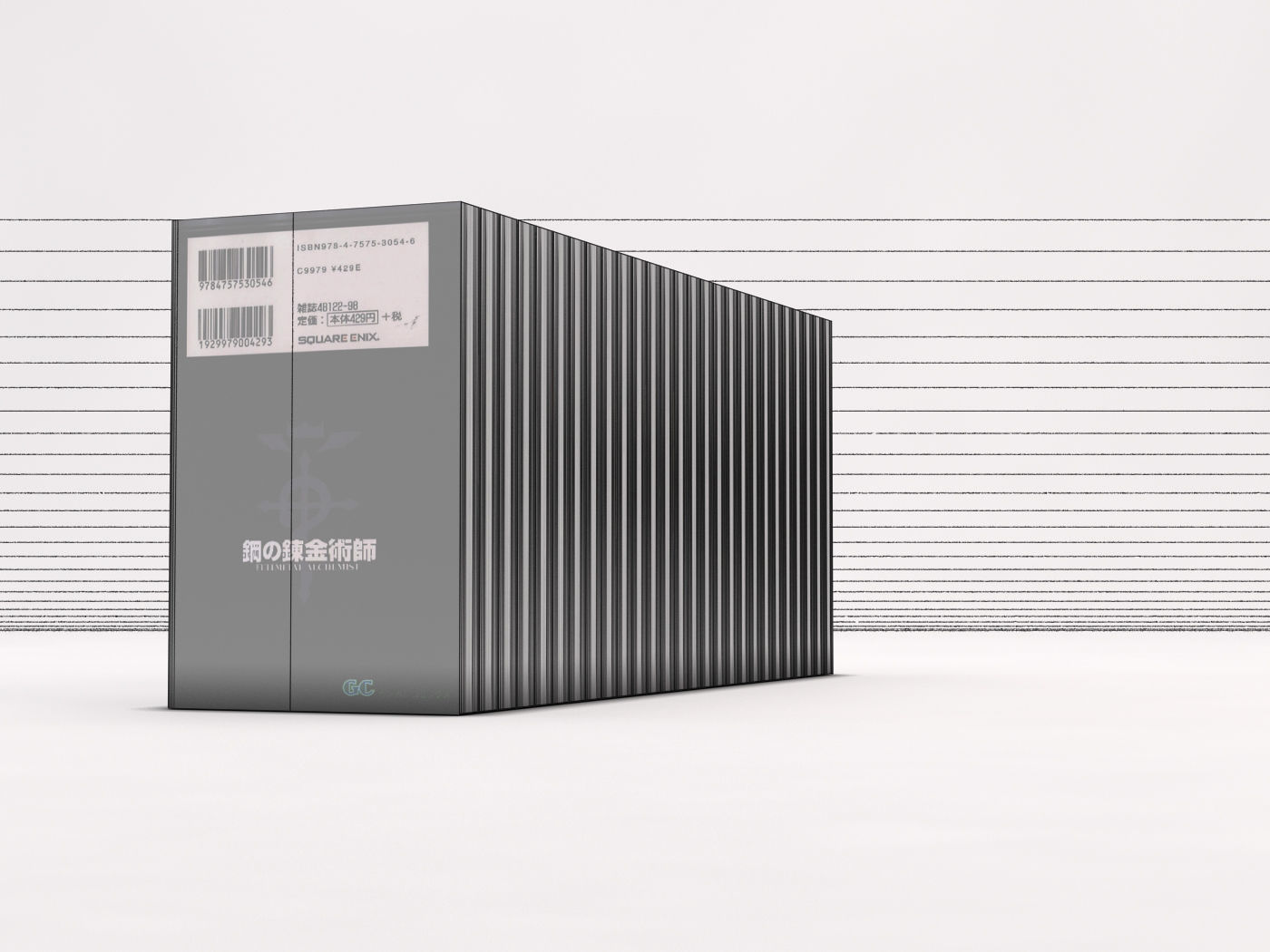 BOOK---Manga Fullmetal Alchemist Low-poly 3D model_28