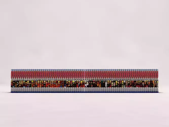 BOOK---Manga Naruto Low-poly 3D model