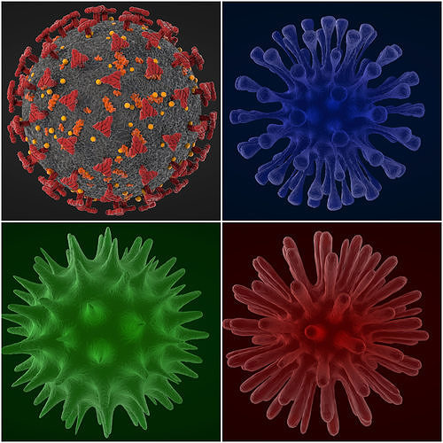 Virus Models 3D Model Collection