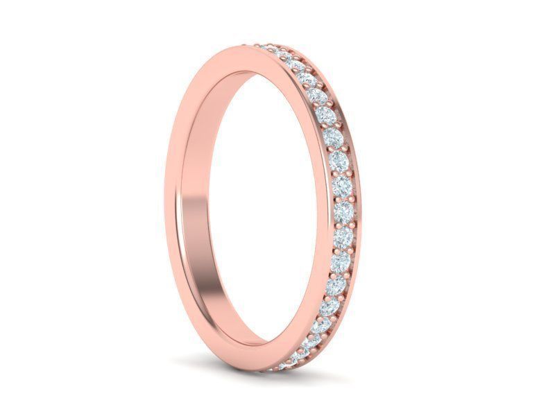 Eternity Diamond Wedding band 3d model 3D print model_24