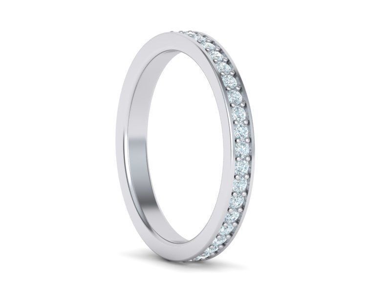 Eternity Diamond Wedding band 3d model 3D print model_22