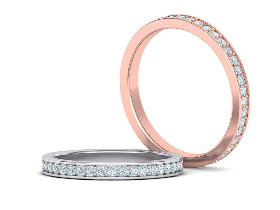 Eternity Diamond Wedding band 3d model 3D print model_21