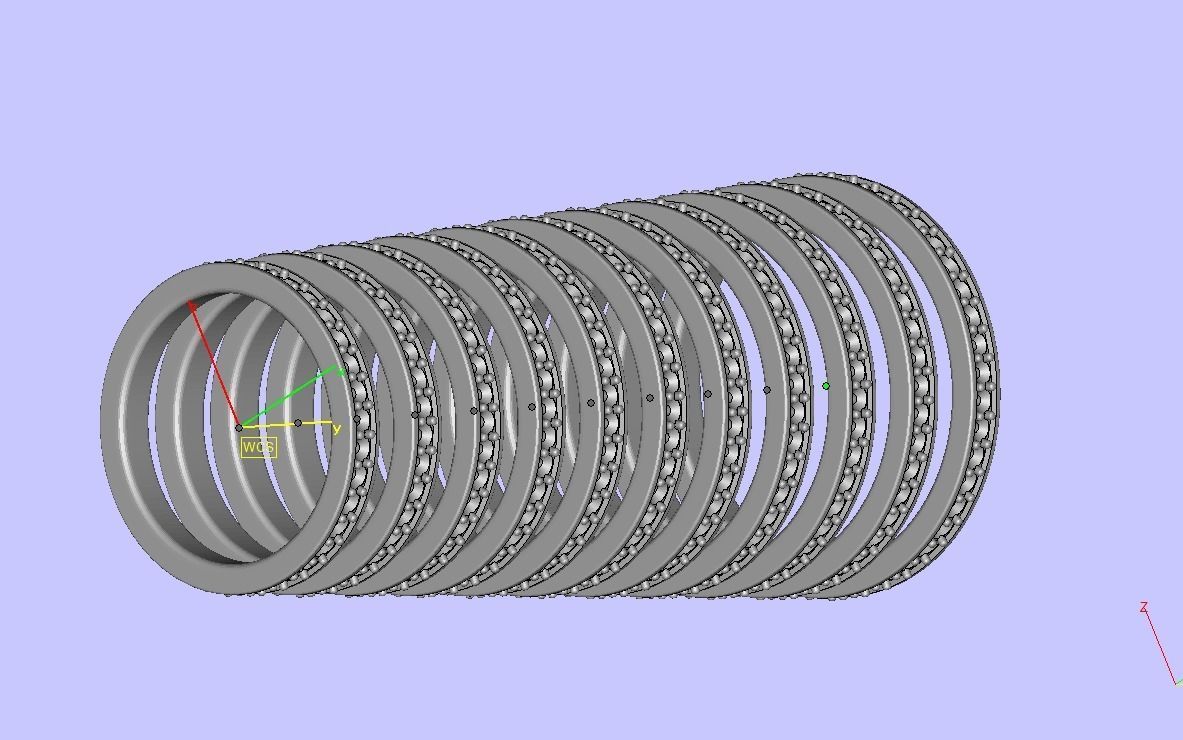 Eternity Diamond Wedding band 3d model 3D print model_11