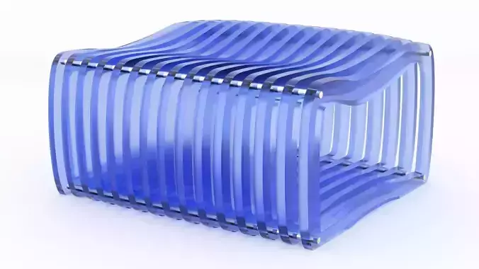 Parametric plastic chair