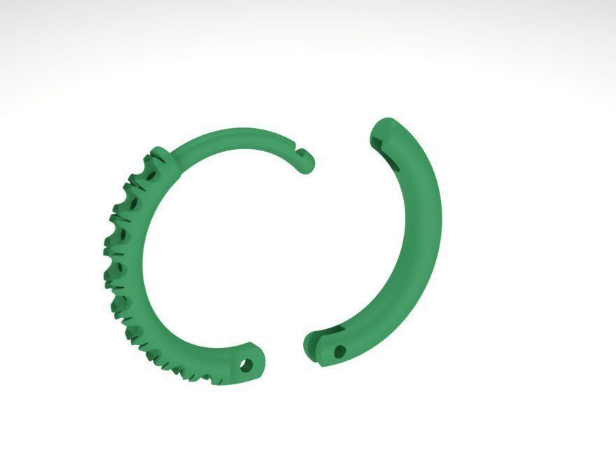 Hoop earrings French Pave setting 3dmodel 3D print model_14