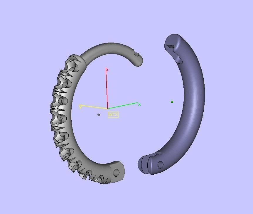 Hoop earrings French Pave setting 3dmodel 3D print model_13