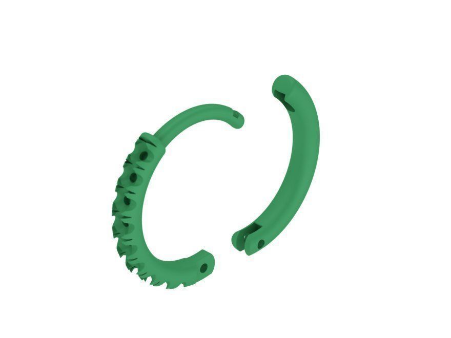 Hoop earrings French Pave setting 3dmodel 3D print model_15