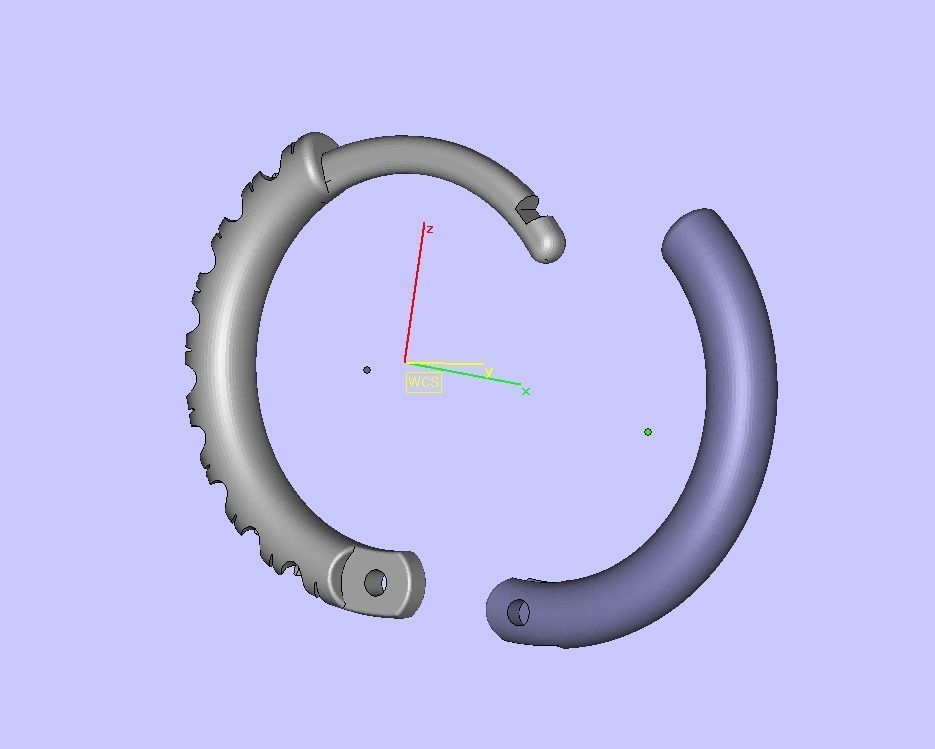 Hoop earrings French Pave setting 3dmodel 3D print model_4