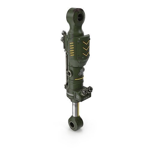 Sci-fi hydraulic plunger 3D model