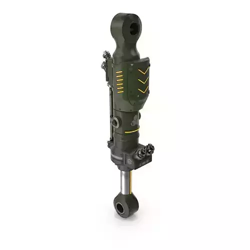 Sci-fi hydraulic plunger 3D model