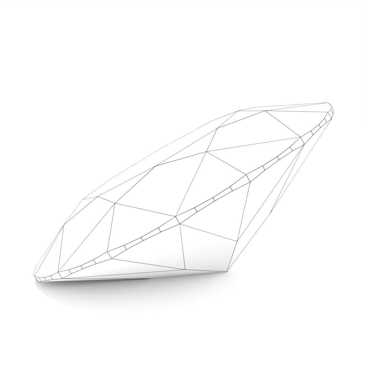 Sapphire Gem - Oval Cut 3D print model_5