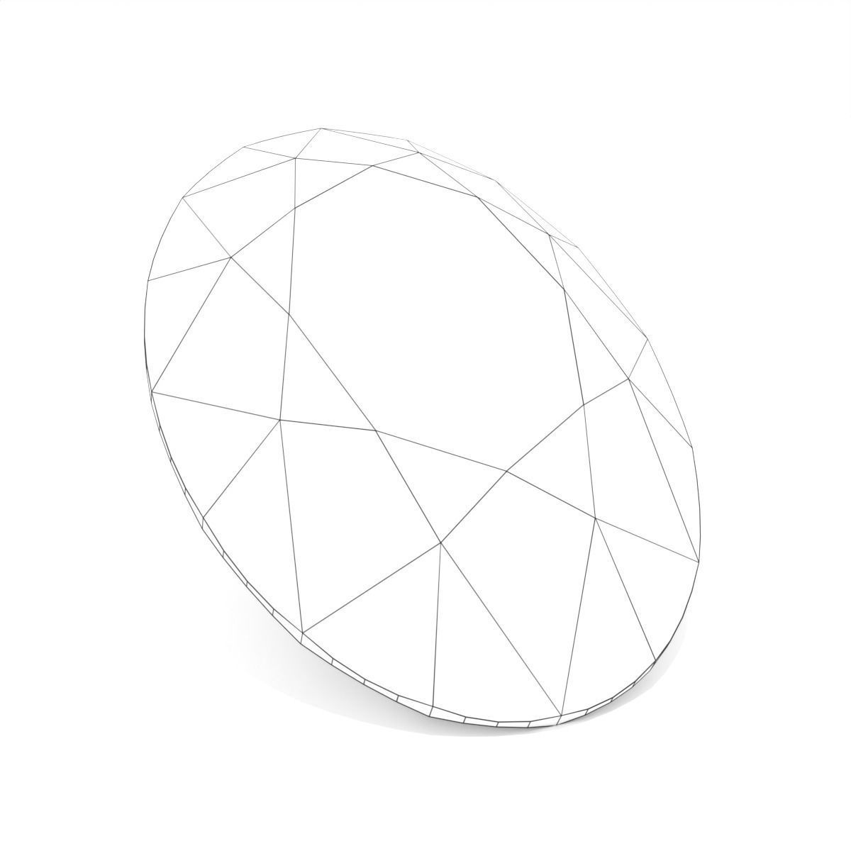 Sapphire Gem - Oval Cut 3D print model_4
