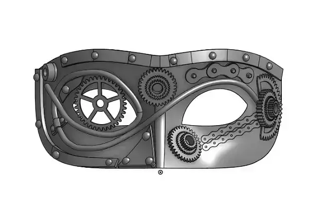 Mask steampunk face