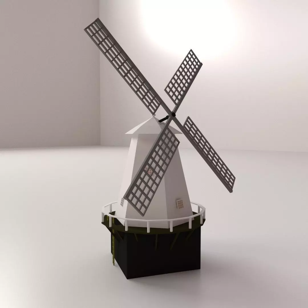 Windmill 3D model_0