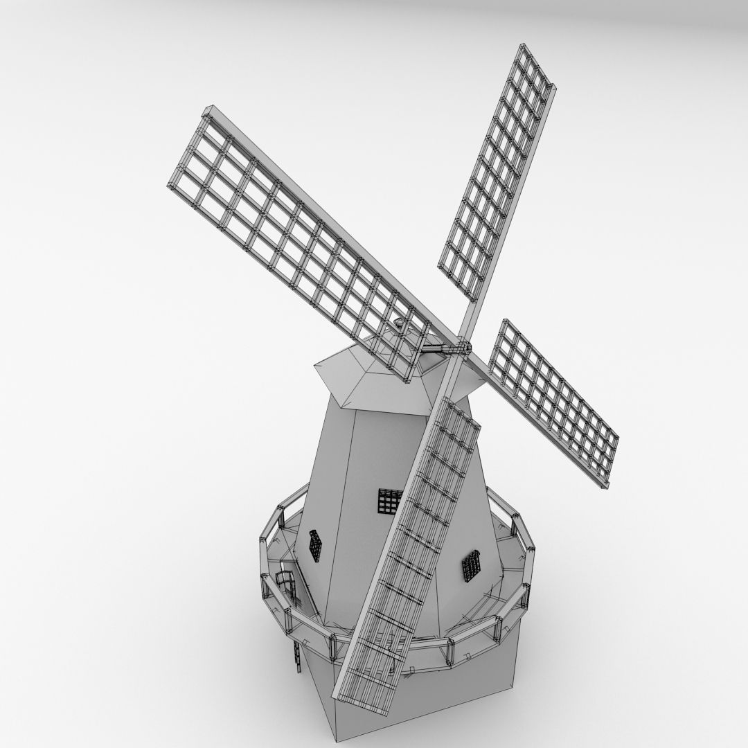 Windmill 3D model_4