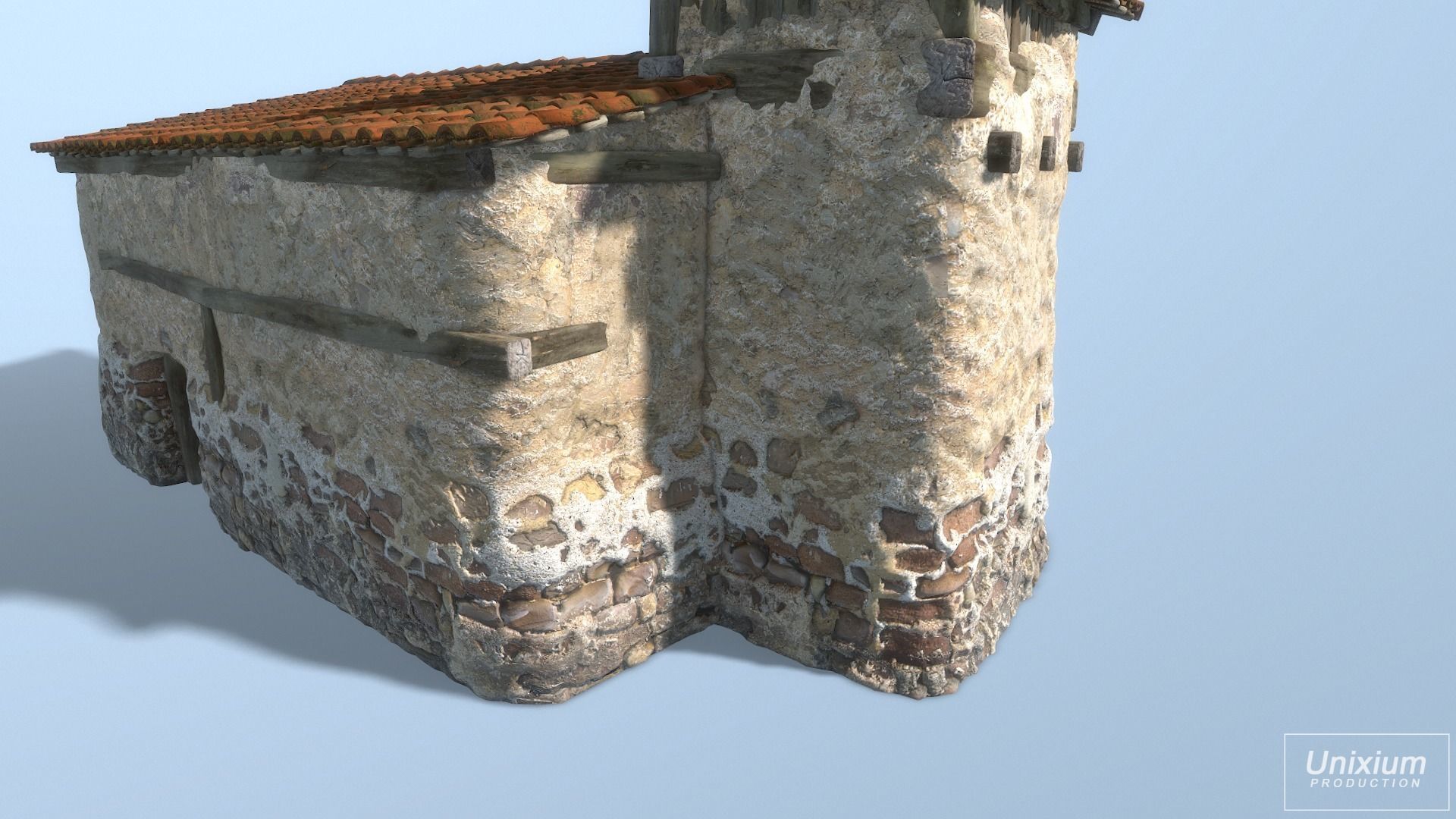 Classic Age Greek House Low-poly 3D model_15