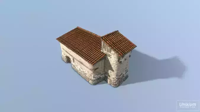 Classic Age Greek House Low-poly 3D model
