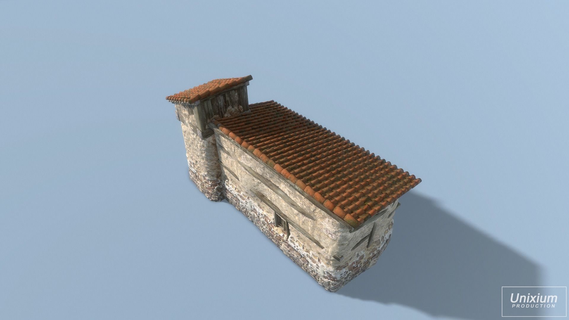 Classic Age Greek House Low-poly 3D model_11