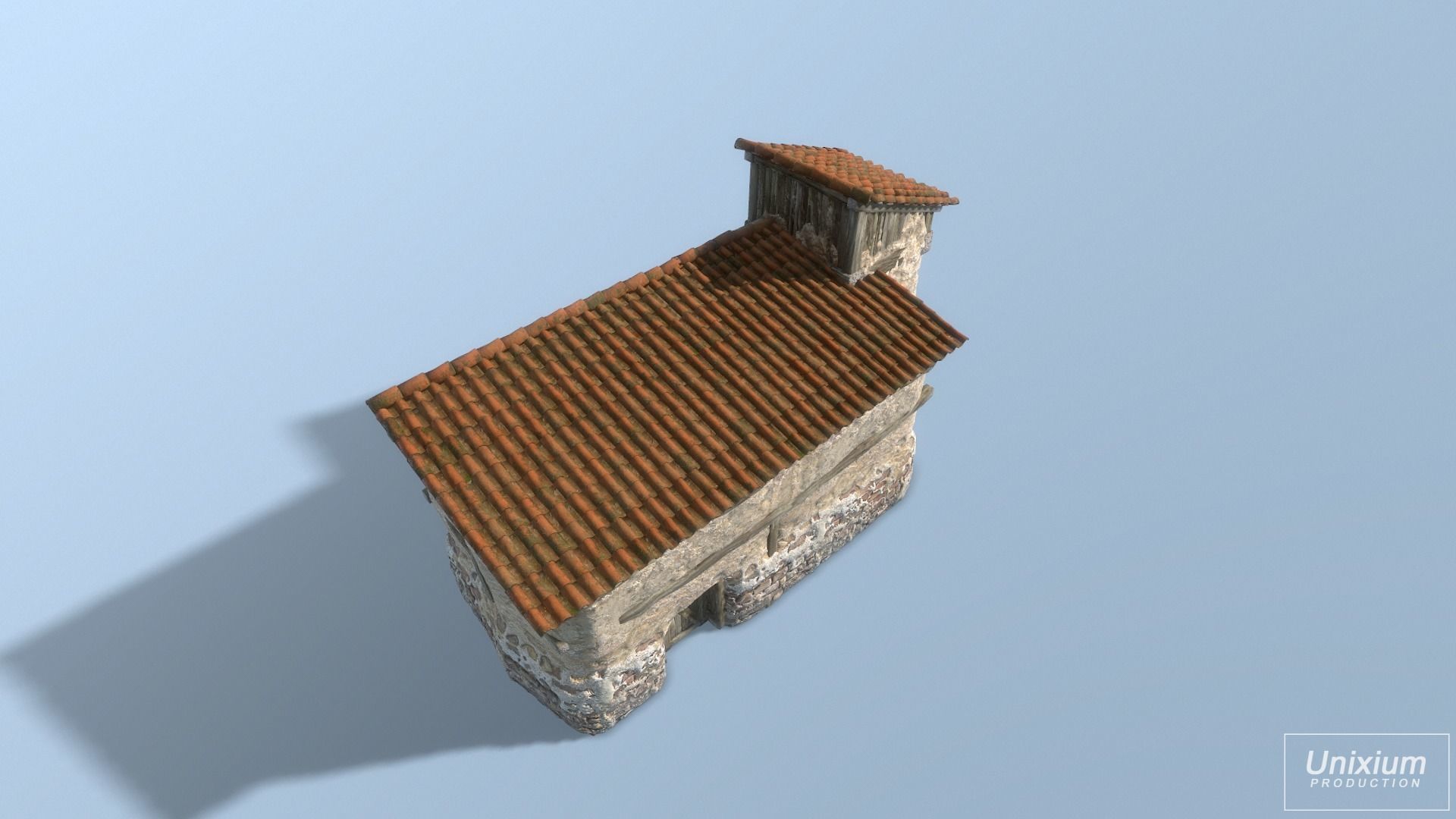 Classic Age Greek House Low-poly 3D model_12