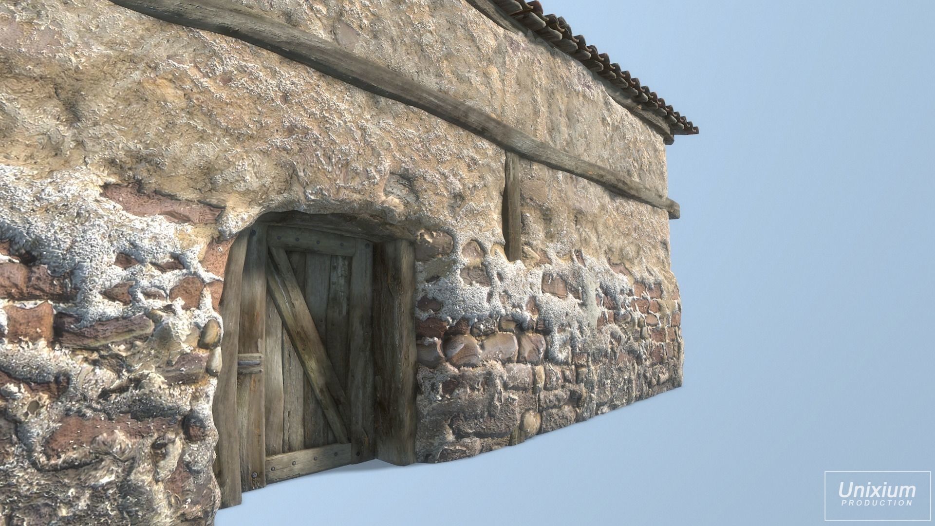 Classic Age Greek House Low-poly 3D model_13