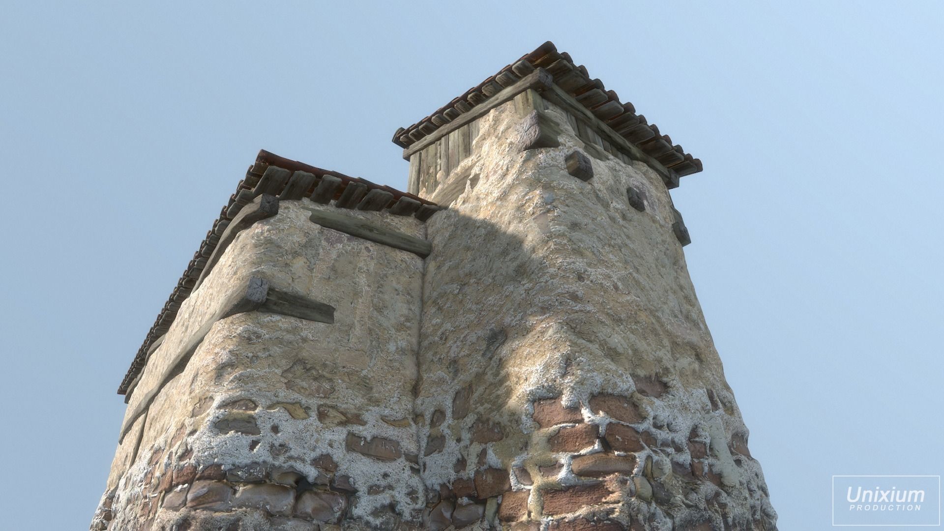 Classic Age Greek House Low-poly 3D model_7