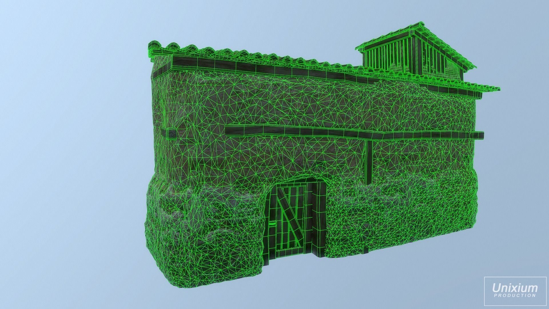 Classic Age Greek House Low-poly 3D model_16