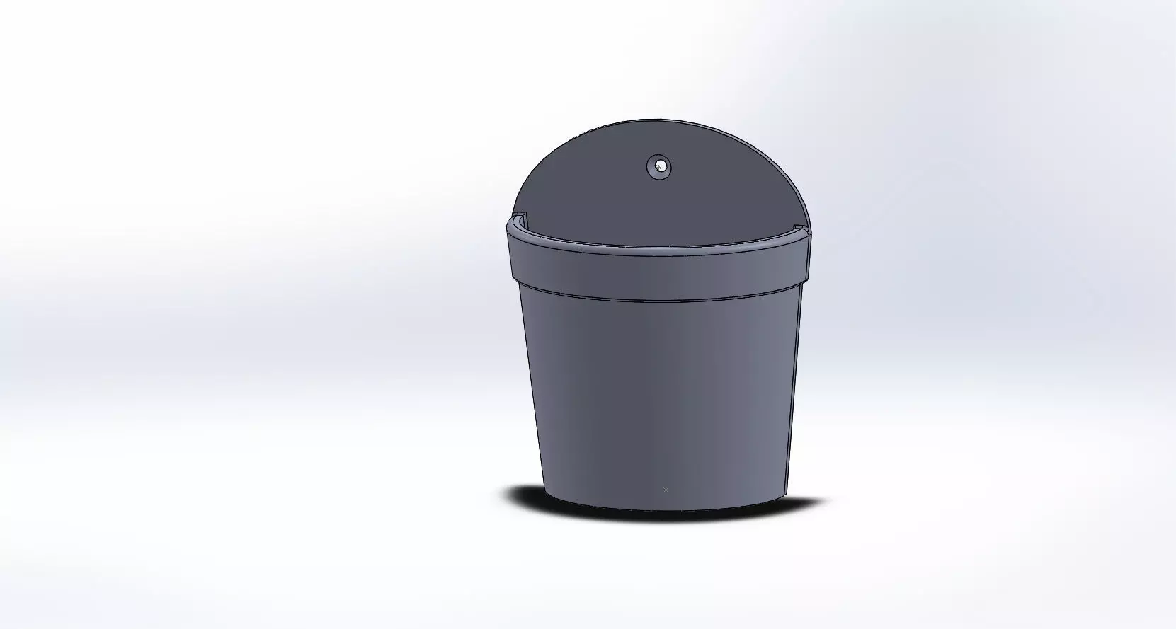 Plant Pot For Wall 113mm Free 3D print model