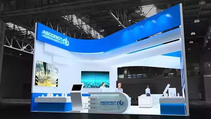Exhibition stand 3D model