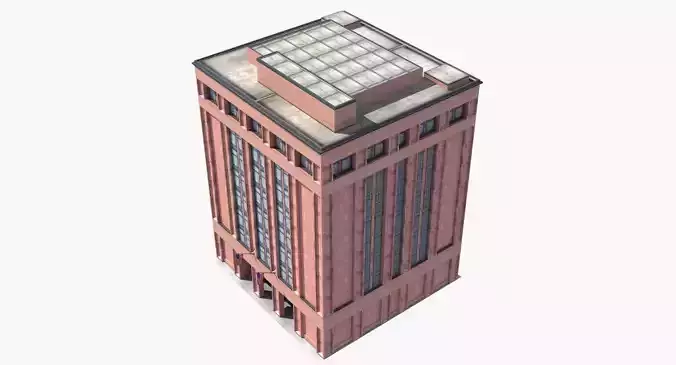Office Library Building Low-poly 3D model