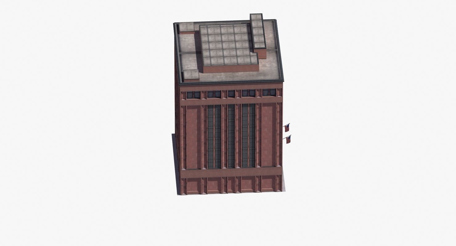 Office Library Building Low-poly 3D model_54