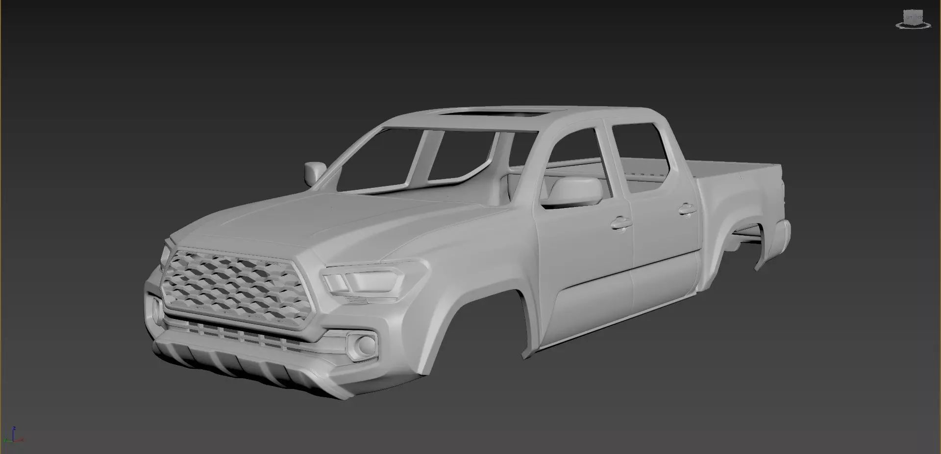 Toyota Tacoma 2020 Body For Print 3D print model_0