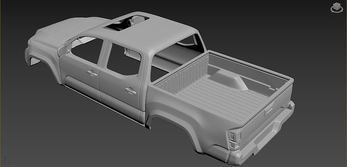 Toyota Tacoma 2020 Body For Print 3D print model 4