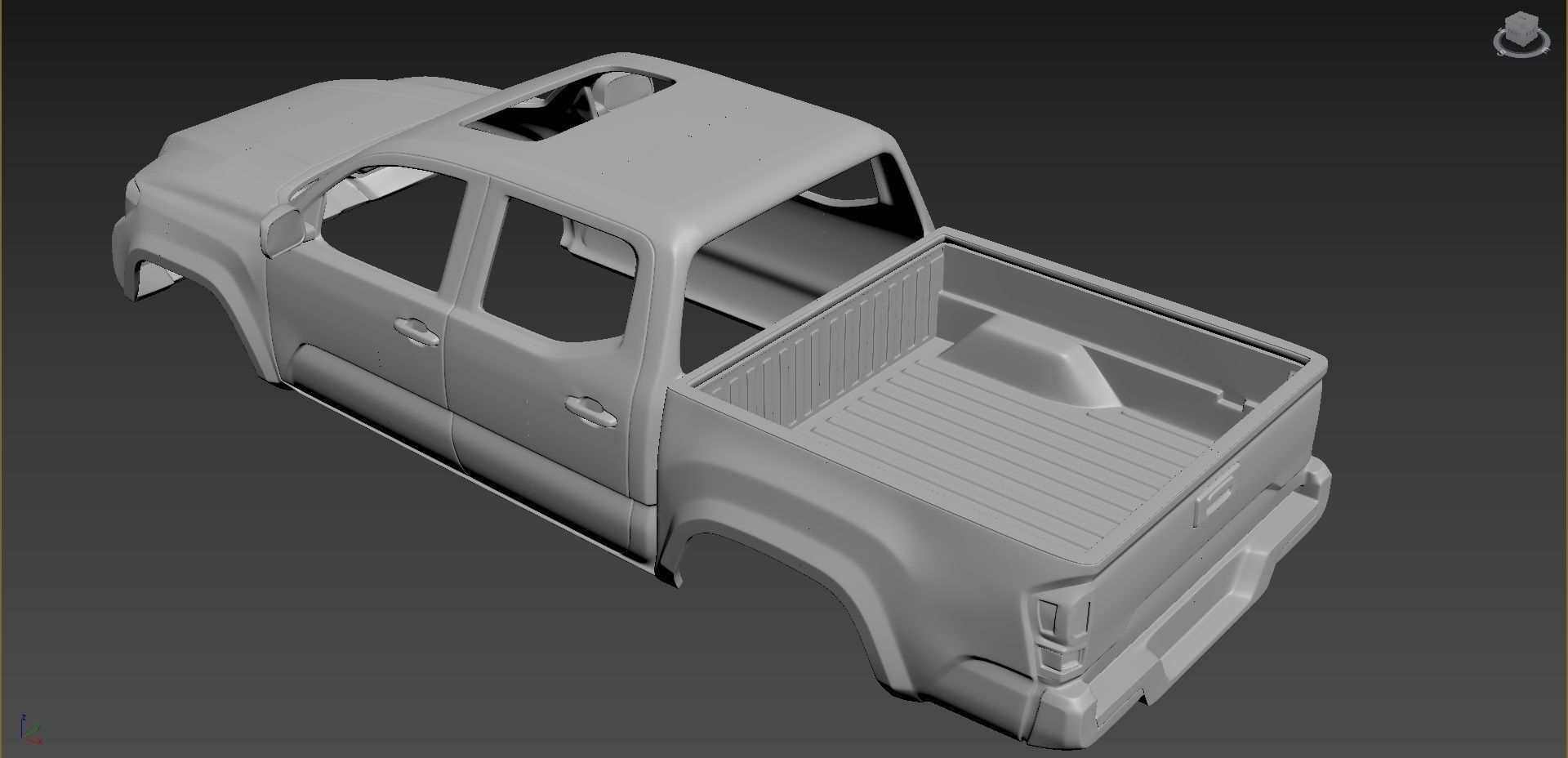 Toyota Tacoma 2020 Body For Print 3D print model_3