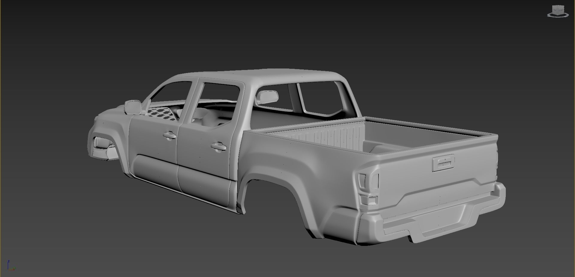 Toyota Tacoma 2020 Body For Print 3D print model_2