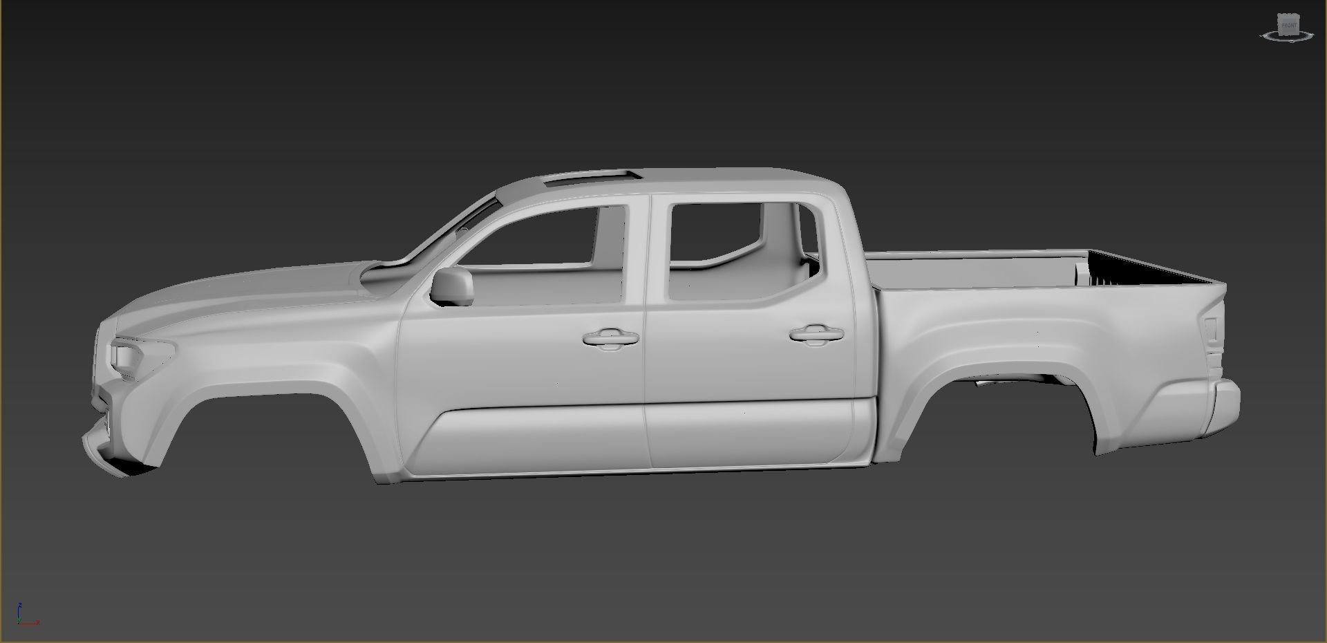 Toyota Tacoma 2020 Body For Print 3D print model_1